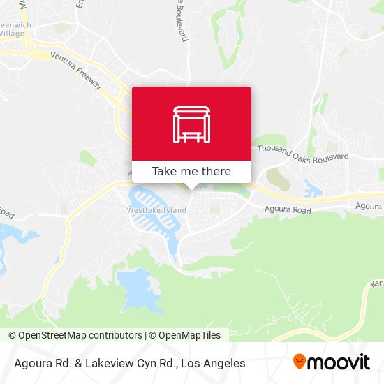 Agoura Rd. & Lakeview Cyn Rd. map