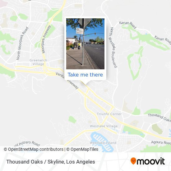 Thousand Oaks / Skyline map