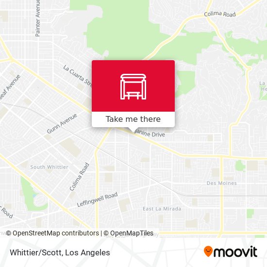Mapa de Whittier/Scott