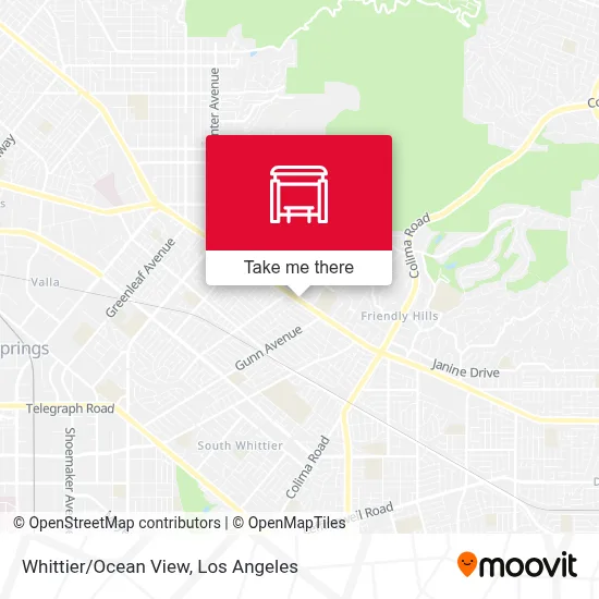Whittier/Ocean View map