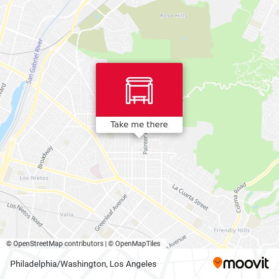 Philadelphia/Washington map