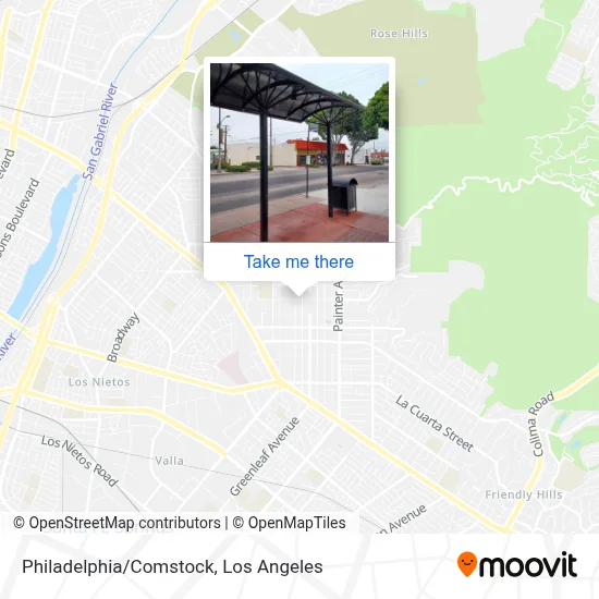 Philadelphia/Comstock map