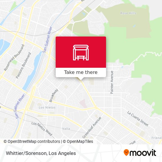 Mapa de Whittier/Sorenson