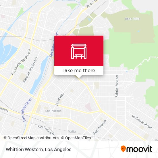 Mapa de Whittier/Western