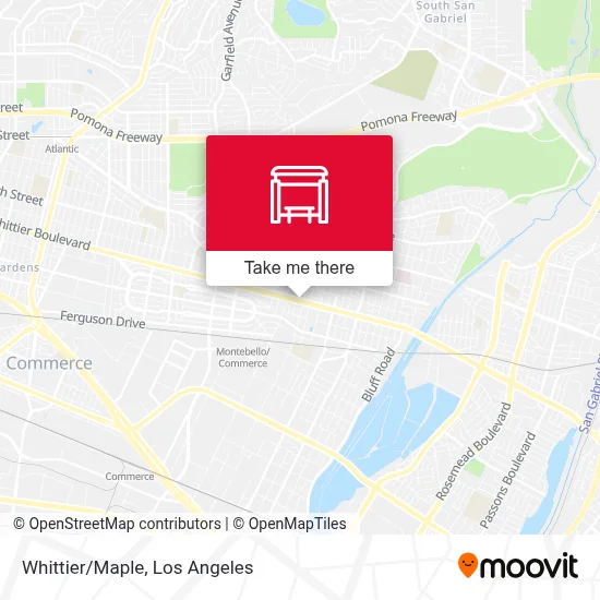 Whittier/Maple map