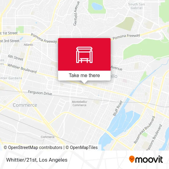 Whittier/21st map
