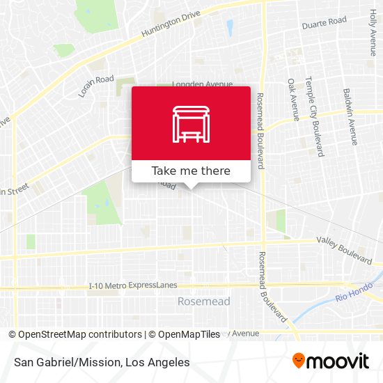 San Gabriel/Mission map