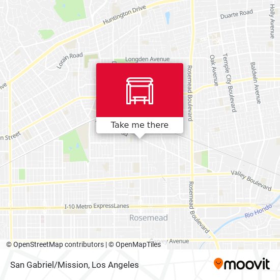 San Gabriel/Mission map