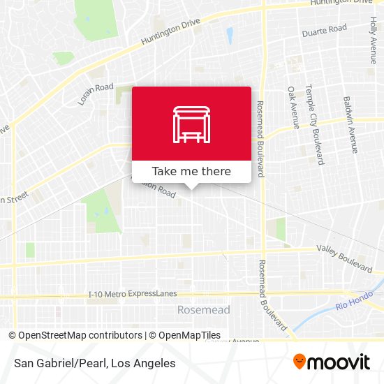San Gabriel/Pearl map