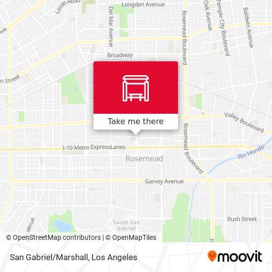 San Gabriel/Marshall map