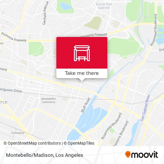 Montebello/Madison map
