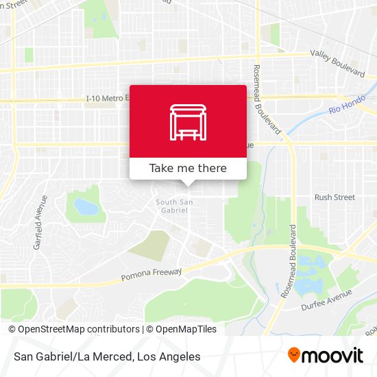 San Gabriel/La Merced map