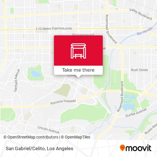 San Gabriel/Celito map