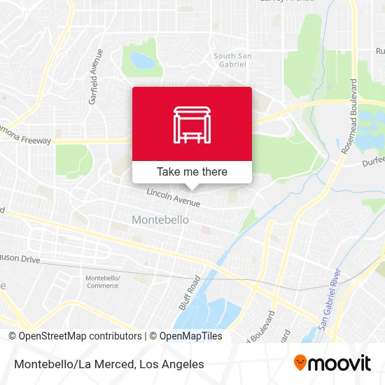 Montebello/La Merced map