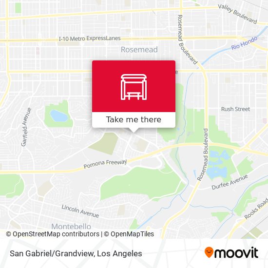 San Gabriel/Grandview map