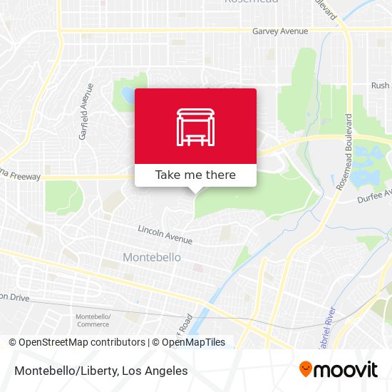 Montebello/Liberty map