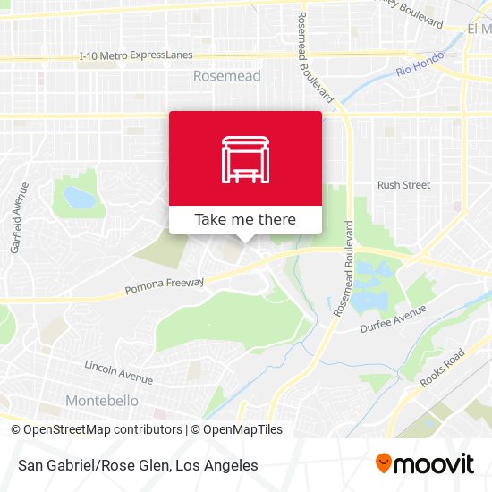 San Gabriel/Rose Glen map