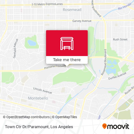 Town Ctr Dr/Paramount map