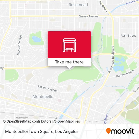 Montebello/Town Square map