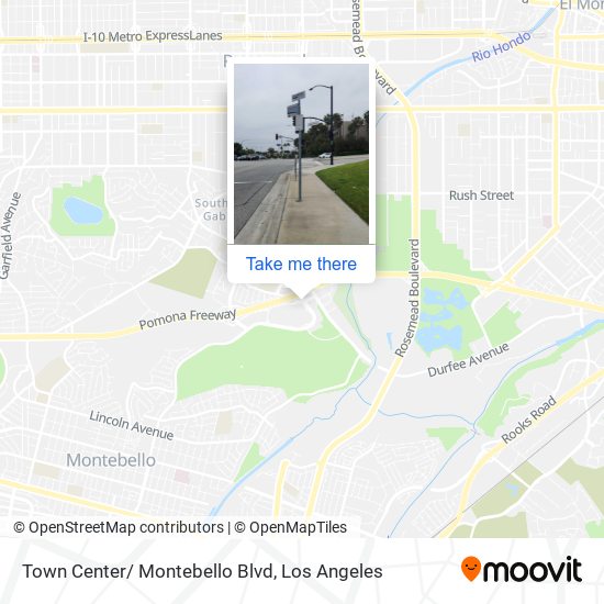 Town Center/ Montebello Blvd map