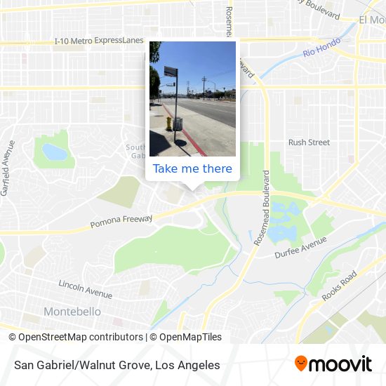 San Gabriel/Walnut Grove map