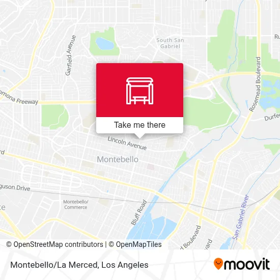 Montebello/La Merced map