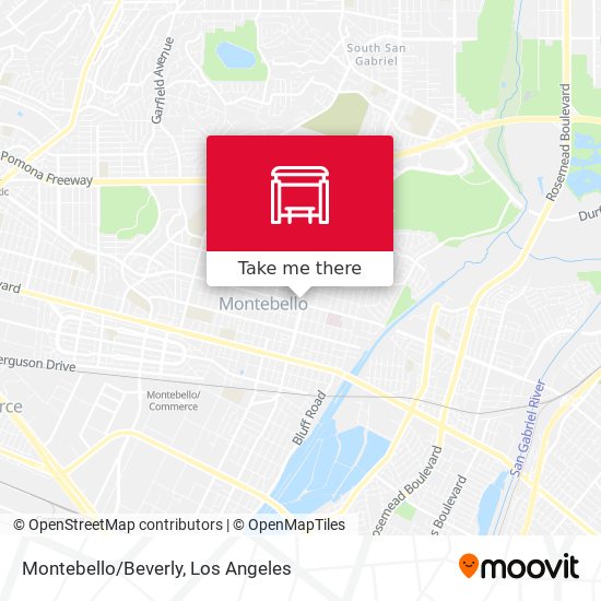 Montebello/Beverly map