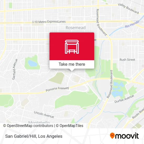 San Gabriel/Hill map
