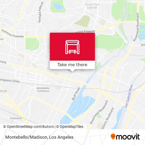 Montebello/Madison map
