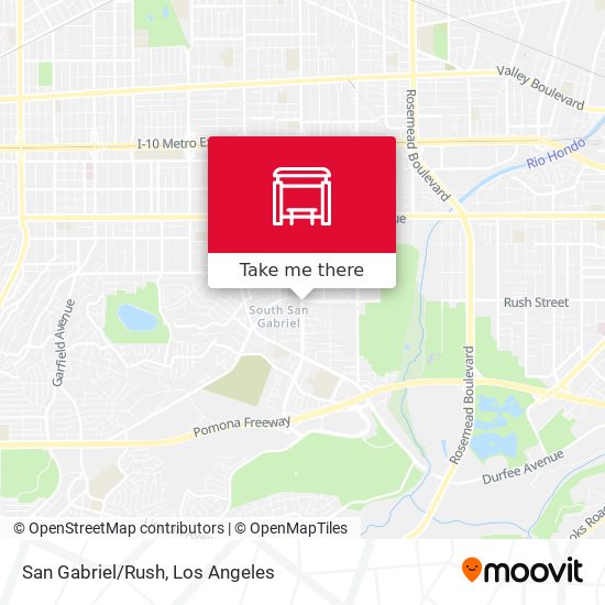 Mapa de San Gabriel/Rush