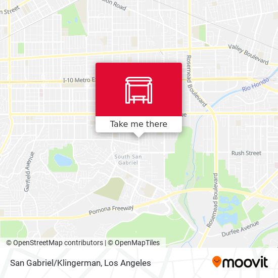San Gabriel/Klingerman map