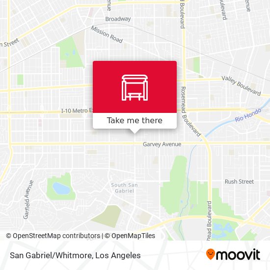 Mapa de San Gabriel/Whitmore