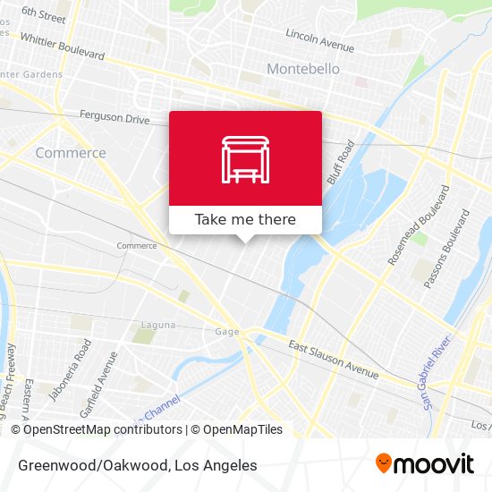 Greenwood/Oakwood map