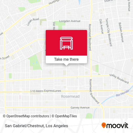 San Gabriel/Chestnut map