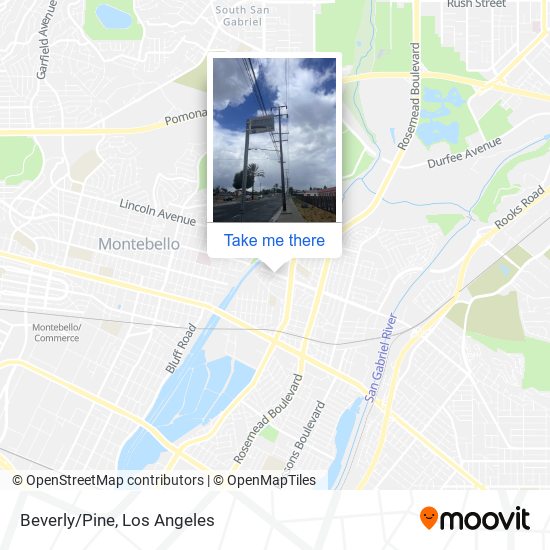 Mapa de Beverly/Pine