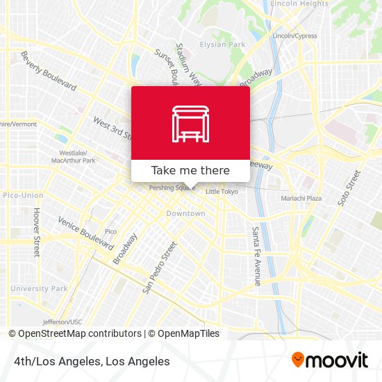 4th/Los Angeles map