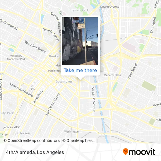 4th/Alameda map