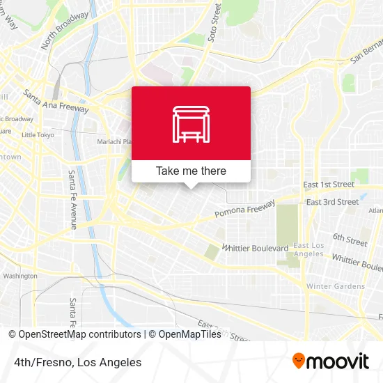 4th/Fresno map