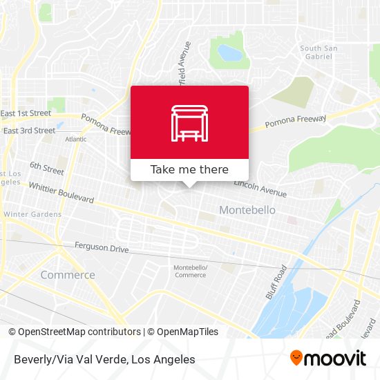 Beverly/Via Val Verde map