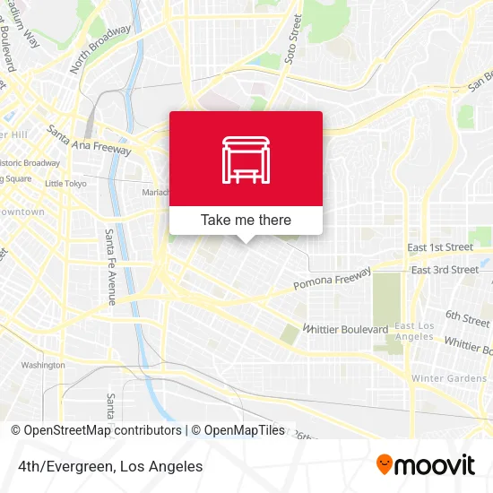 4th/Evergreen map