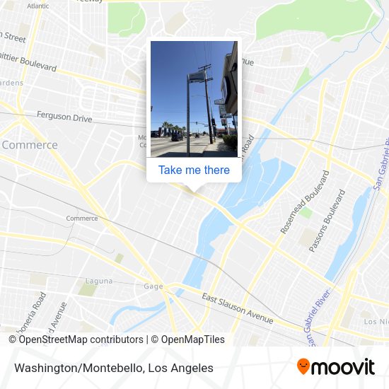 Washington/Montebello map