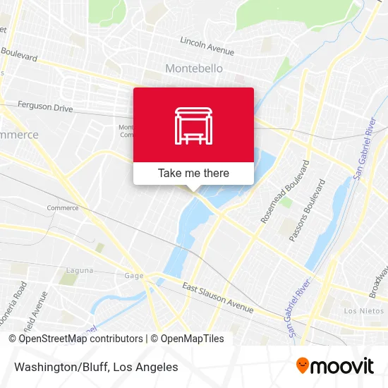 Washington/Bluff map