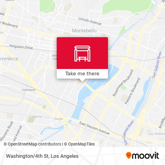 Washington/4th St map