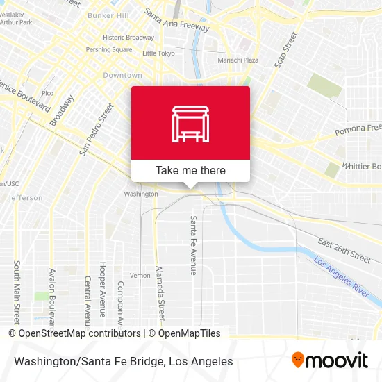 Washington/Santa Fe Bridge map