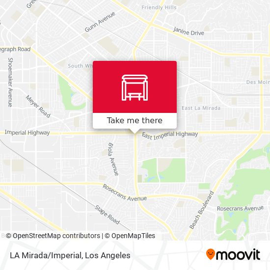 LA Mirada/Imperial map