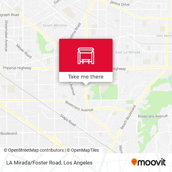 Mapa de LA Mirada/Foster Road