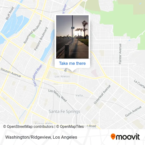 Washington/Ridgeview map