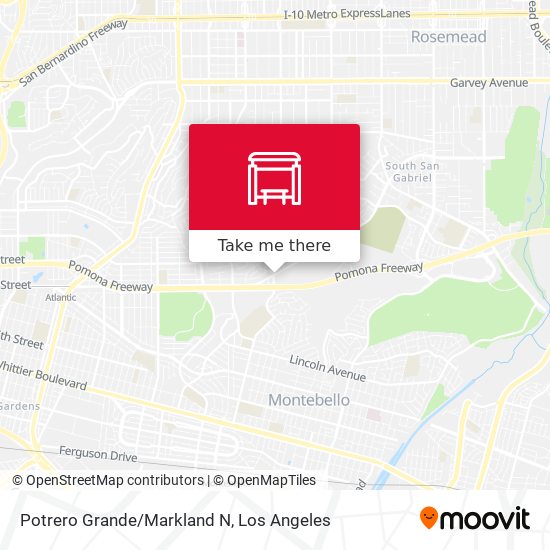 Potrero Grande/Markland N map