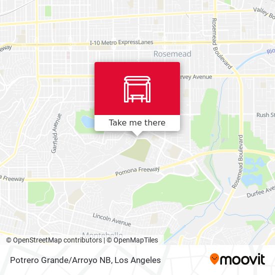 Mapa de Potrero Grande/Arroyo NB