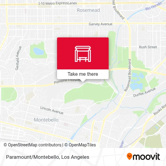 Paramount/Montebello map